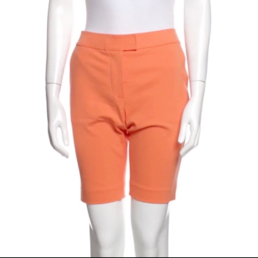 TORY BURCH Bermuda Shorts in Peach Orange Flat Front Size 0